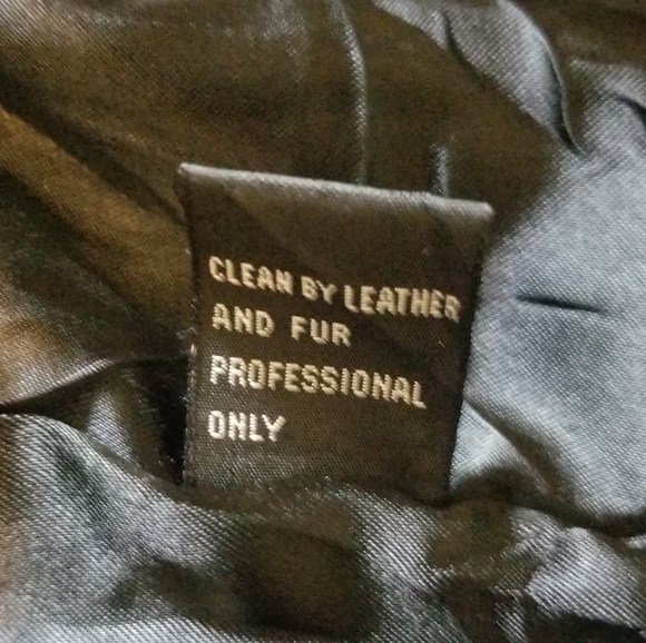 Vintage AM2 Andrew Marc chunky black leather jacket size small Excellent thick - Picture 14 of 16